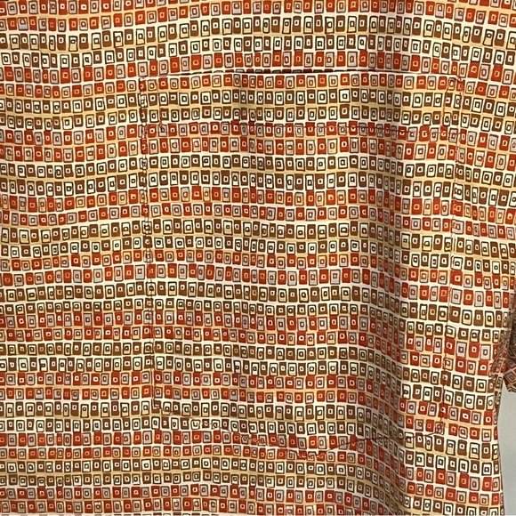 Tori Richard Men’s Vintage Button Up Aloha Shirt with Small Square Print Size XL - Picture 7 of 7